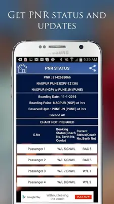 IndianRailway IRCTC android App screenshot 2